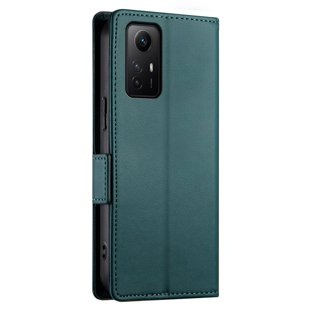 Xiaomi Redmi Note 12S 4G Wallet Case - Luxury Magnetic PU Leather Flip Cover with Card Slots, Stand & Shockproof Protection