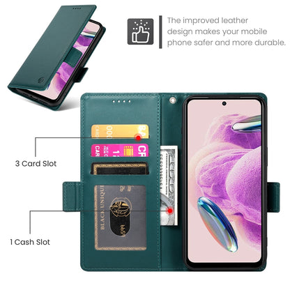 Xiaomi Redmi Note 12S 4G Wallet Case - Luxury Magnetic PU Leather Flip Cover with Card Slots, Stand & Shockproof Protection
