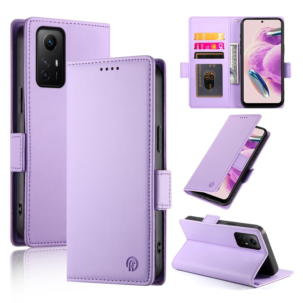 Xiaomi Redmi Note 12S 4G Wallet Case - Luxury Magnetic PU Leather Flip Cover with Card Slots, Stand & Shockproof Protection