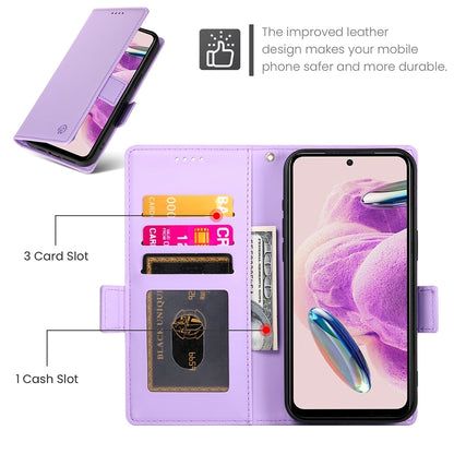 Xiaomi Redmi Note 12S 4G Wallet Case - Luxury Magnetic PU Leather Flip Cover with Card Slots, Stand & Shockproof Protection