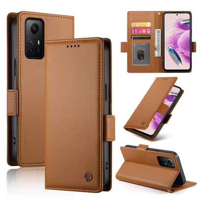 Xiaomi Redmi Note 12S 4G Wallet Case - Luxury Magnetic PU Leather Flip Cover with Card Slots, Stand & Shockproof Protection