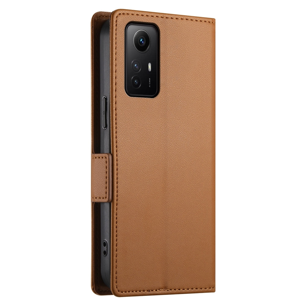 Xiaomi Redmi Note 12S 4G Wallet Case - Luxury Magnetic PU Leather Flip Cover with Card Slots, Stand & Shockproof Protection