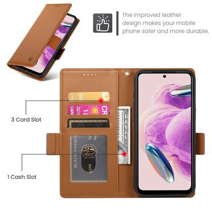Xiaomi Redmi Note 12S 4G Wallet Case - Luxury Magnetic PU Leather Flip Cover with Card Slots, Stand & Shockproof Protection