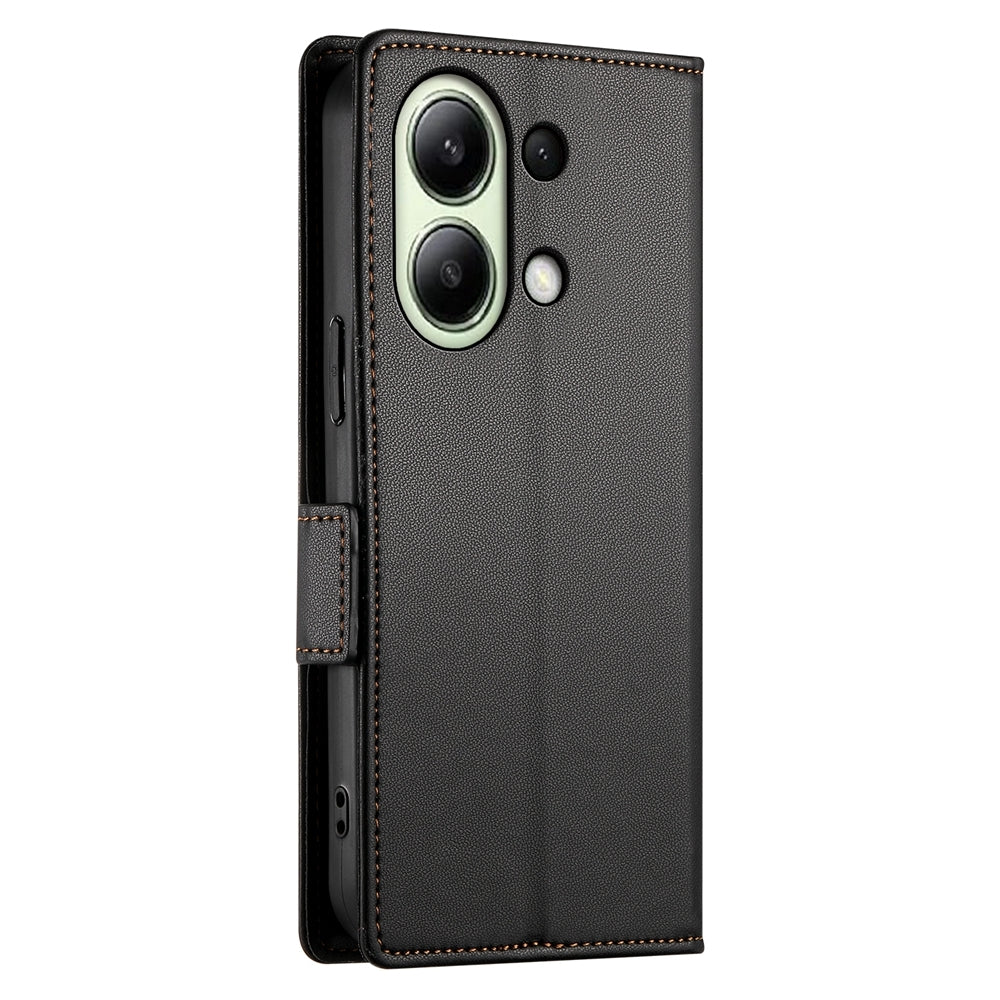 Xiaomi Redmi Note 13 4G Wallet Case - Luxury Magnetic PU Leather Flip Cover with Card Slots, Stand & Shockproof Protection