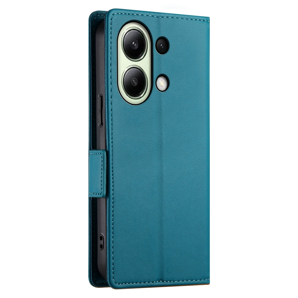 Xiaomi Redmi Note 13 4G Wallet Case - Luxury Magnetic PU Leather Flip Cover with Card Slots, Stand & Shockproof Protection