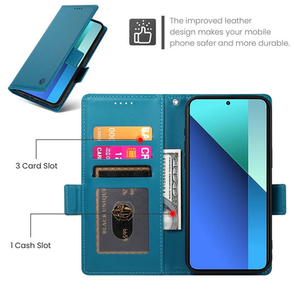 Xiaomi Redmi Note 13 4G Wallet Case - Luxury Magnetic PU Leather Flip Cover with Card Slots, Stand & Shockproof Protection