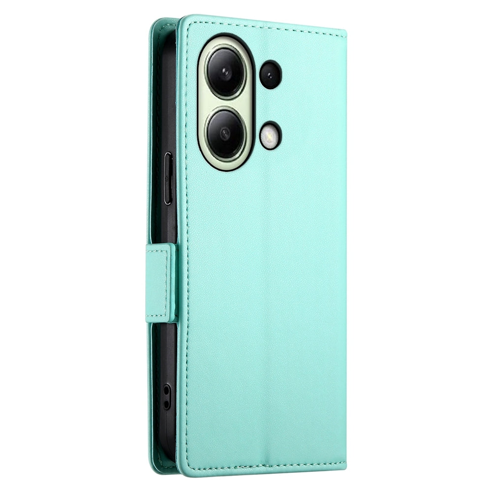 Xiaomi Redmi Note 13 4G Wallet Case - Luxury Magnetic PU Leather Flip Cover with Card Slots, Stand & Shockproof Protection