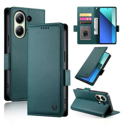 Xiaomi Redmi Note 13 4G Wallet Case - Luxury Magnetic PU Leather Flip Cover with Card Slots, Stand & Shockproof Protection