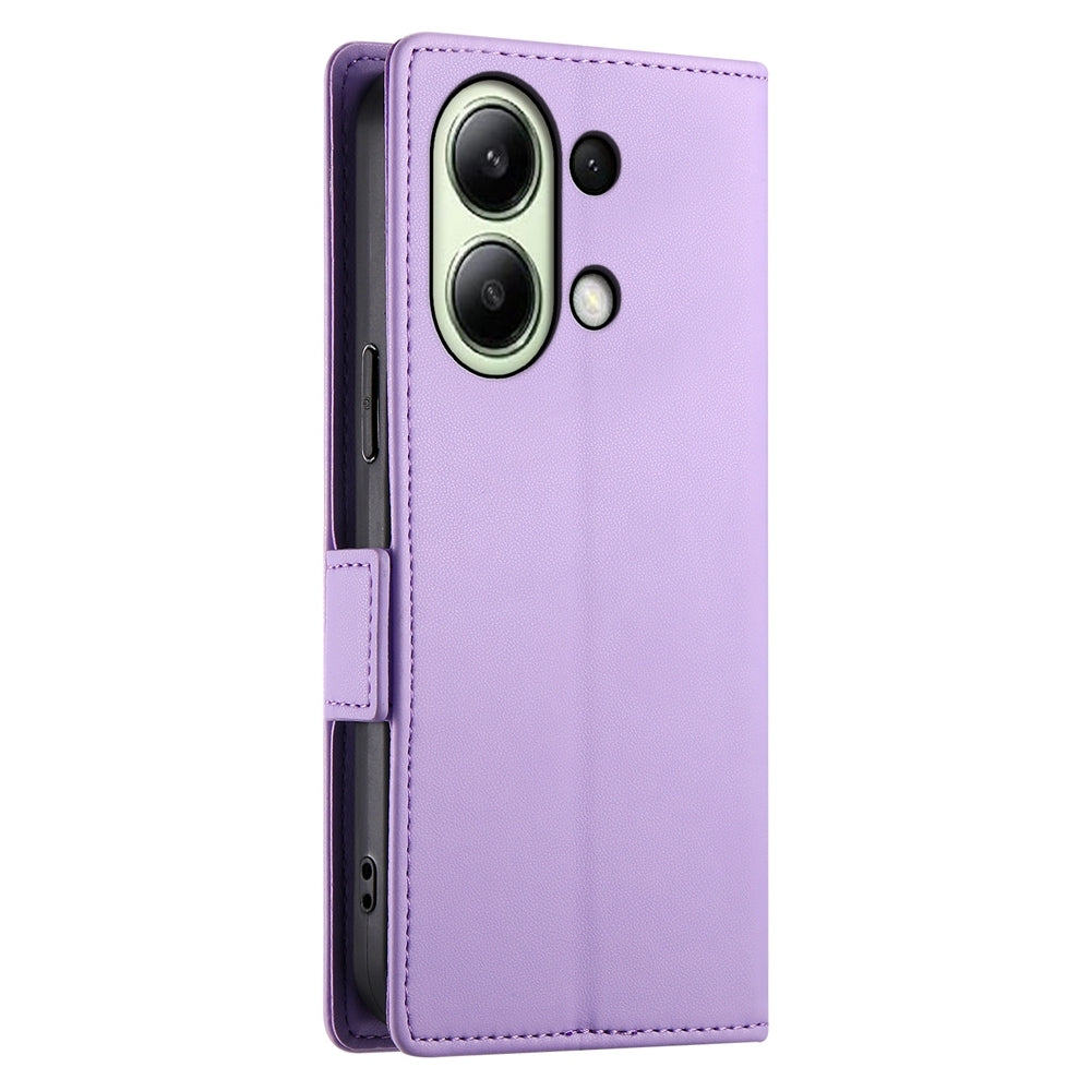 Xiaomi Redmi Note 13 4G Wallet Case - Luxury Magnetic PU Leather Flip Cover with Card Slots, Stand & Shockproof Protection