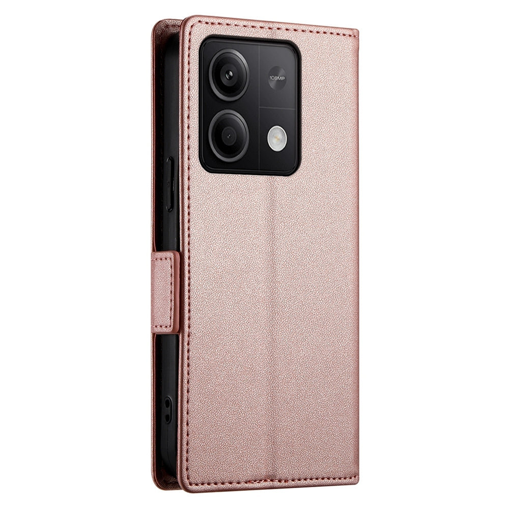 Xiaomi Redmi Note 13 5G Wallet Case - Luxury Magnetic PU Leather Flip Cover with Card Slots, Stand & Shockproof Protection