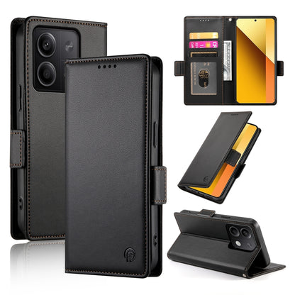 Xiaomi Redmi Note 13 5G Wallet Case - Luxury Magnetic PU Leather Flip Cover with Card Slots, Stand & Shockproof Protection