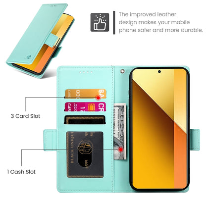 Xiaomi Redmi Note 13 5G Wallet Case - Luxury Magnetic PU Leather Flip Cover with Card Slots, Stand & Shockproof Protection