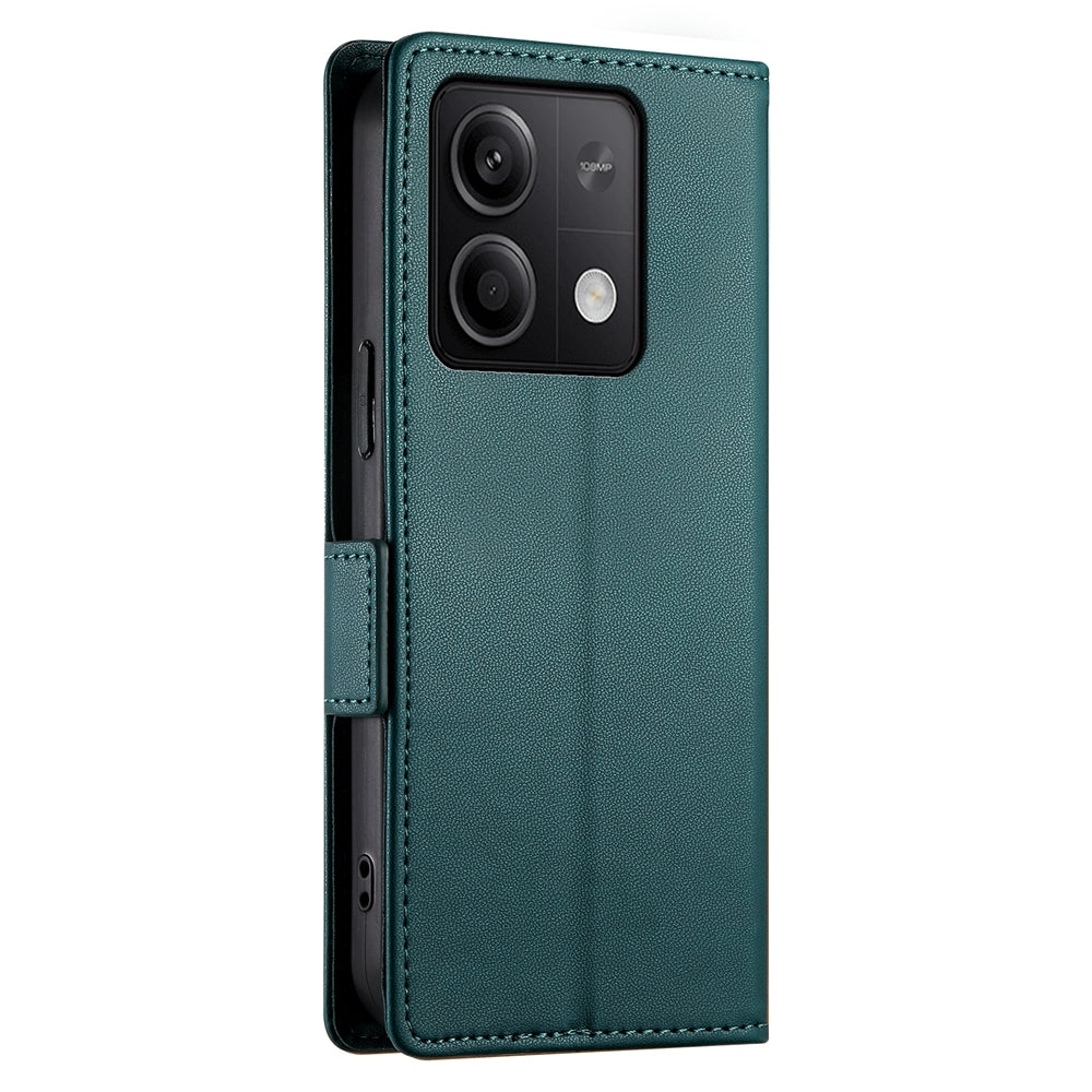 Xiaomi Redmi Note 13 5G Wallet Case - Luxury Magnetic PU Leather Flip Cover with Card Slots, Stand & Shockproof Protection