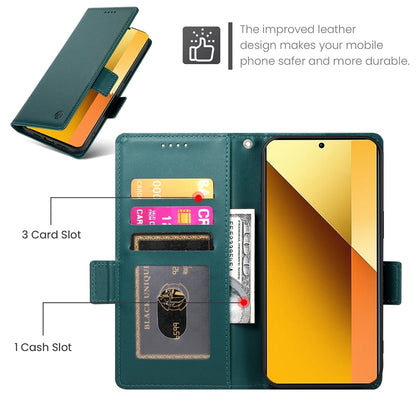 Xiaomi Redmi Note 13 5G Wallet Case - Luxury Magnetic PU Leather Flip Cover with Card Slots, Stand & Shockproof Protection
