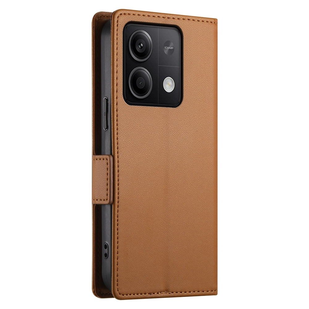 Xiaomi Redmi Note 13 5G Wallet Case - Luxury Magnetic PU Leather Flip Cover with Card Slots, Stand & Shockproof Protection