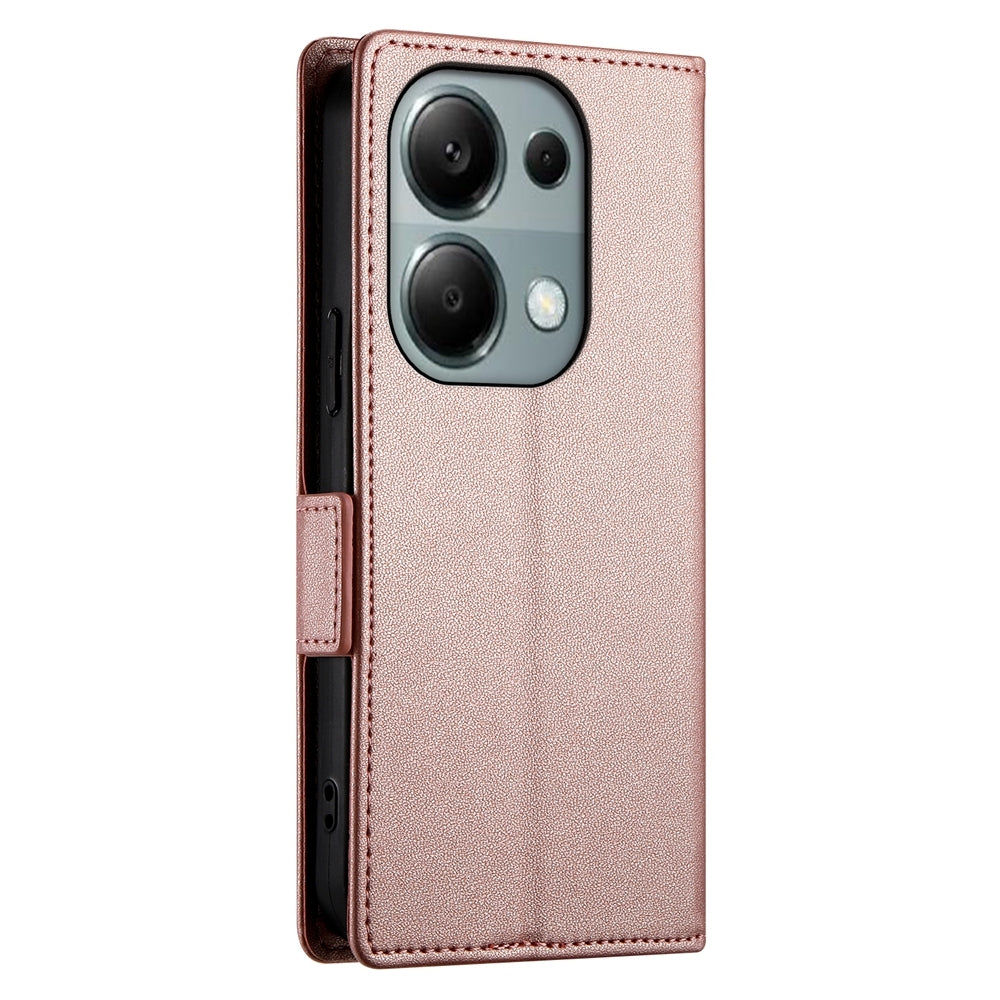 Xiaomi Redmi Note 13 Pro 4G Wallet Case - Luxury Magnetic PU Leather Flip Cover with Card Slots, Stand & Shockproof Protection