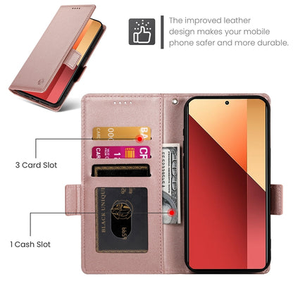 Xiaomi Redmi Note 13 Pro 4G Wallet Case - Luxury Magnetic PU Leather Flip Cover with Card Slots, Stand & Shockproof Protection
