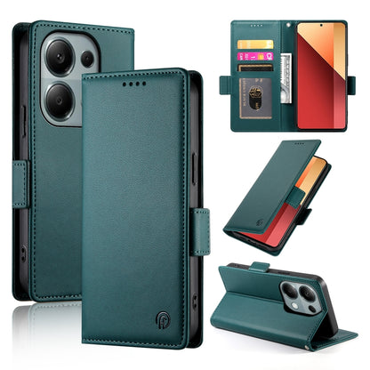 Xiaomi Redmi Note 13 Pro 4G Wallet Case - Luxury Magnetic PU Leather Flip Cover with Card Slots, Stand & Shockproof Protection