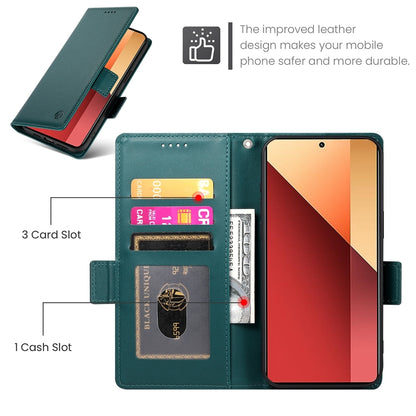 Xiaomi Redmi Note 13 Pro 4G Wallet Case - Luxury Magnetic PU Leather Flip Cover with Card Slots, Stand & Shockproof Protection