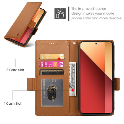 Xiaomi Redmi Note 13 Pro 4G Wallet Case - Luxury Magnetic PU Leather Flip Cover with Card Slots, Stand & Shockproof Protection