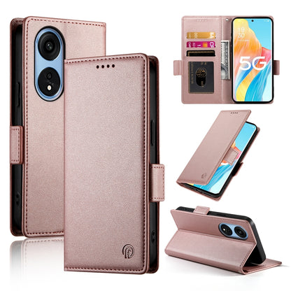 OPPO Reno8 T 5G Wallet Case - Luxury Magnetic PU Leather Flip Cover with Card Slots, Stand & Shockproof Protection