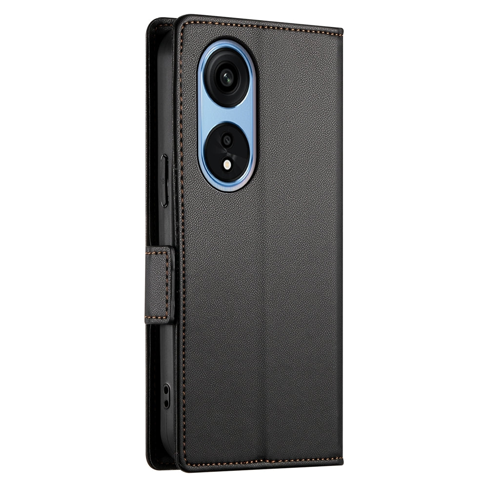 OPPO Reno8 T 5G Wallet Case - Luxury Magnetic PU Leather Flip Cover with Card Slots, Stand & Shockproof Protection