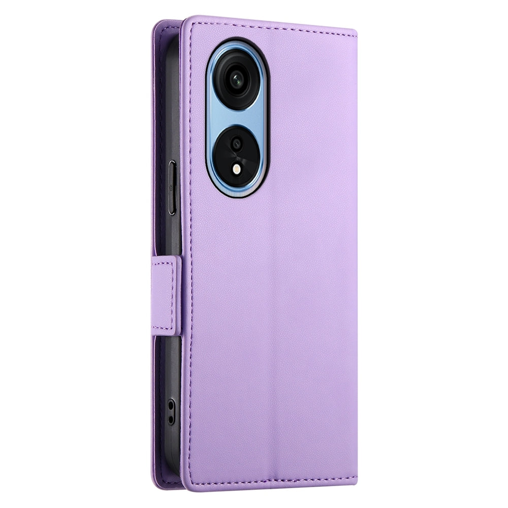 OPPO Reno8 T 5G Wallet Case - Luxury Magnetic PU Leather Flip Cover with Card Slots, Stand & Shockproof Protection