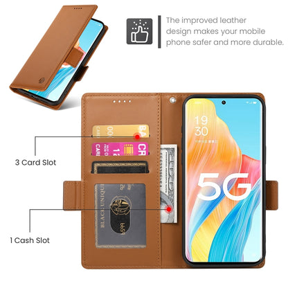OPPO A1 Pro Wallet Case - Luxury Magnetic PU Leather Flip Cover with Card Slots, Stand & Shockproof Protection