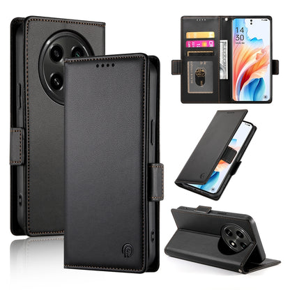 OPPO A3 Pro Wallet Case - Luxury Magnetic PU Leather Flip Cover with Card Slots, Stand & Shockproof Protection