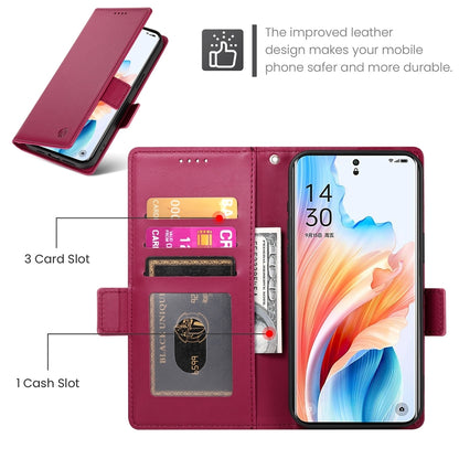 OPPO A2 Pro Wallet Case - Luxury Magnetic PU Leather Flip Cover with Card Slots, Stand & Shockproof Protection