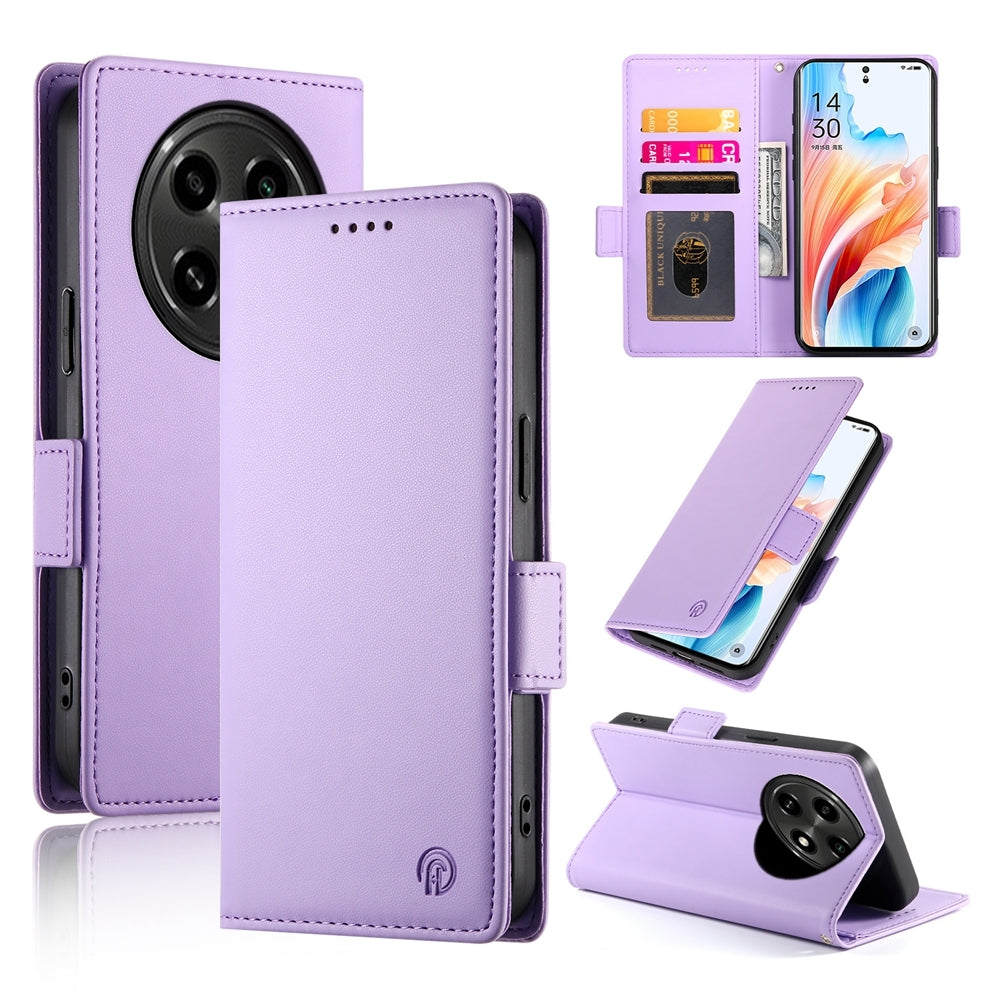 OPPO A3 Pro Wallet Case - Luxury Magnetic PU Leather Flip Cover with Card Slots, Stand & Shockproof Protection