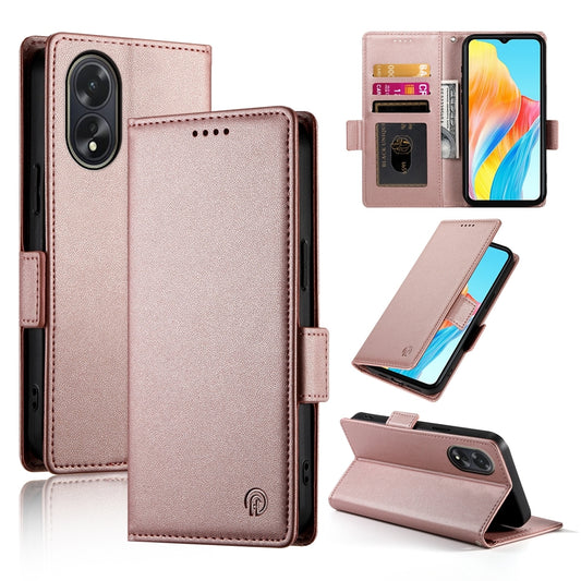 OPPO A18 4G Wallet Case - Luxury Magnetic PU Leather Flip Cover with Card Slots, Stand & Shockproof Protection