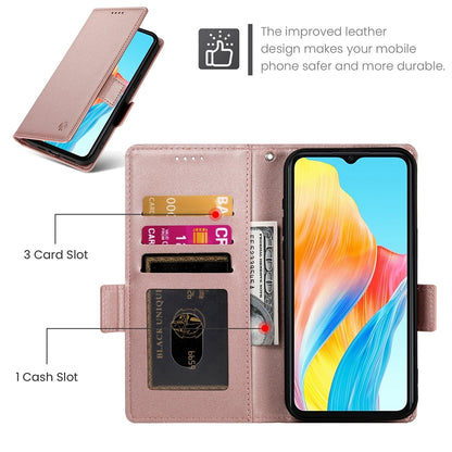 OPPO A38 4G Wallet Case - Luxury Magnetic PU Leather Flip Cover with Card Slots, Stand & Shockproof Protection