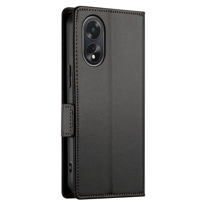 OPPO A18 4G Wallet Case - Luxury Magnetic PU Leather Flip Cover with Card Slots, Stand & Shockproof Protection