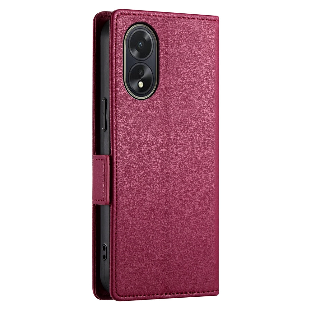 OPPO A38 4G Wallet Case - Luxury Magnetic PU Leather Flip Cover with Card Slots, Stand & Shockproof Protection