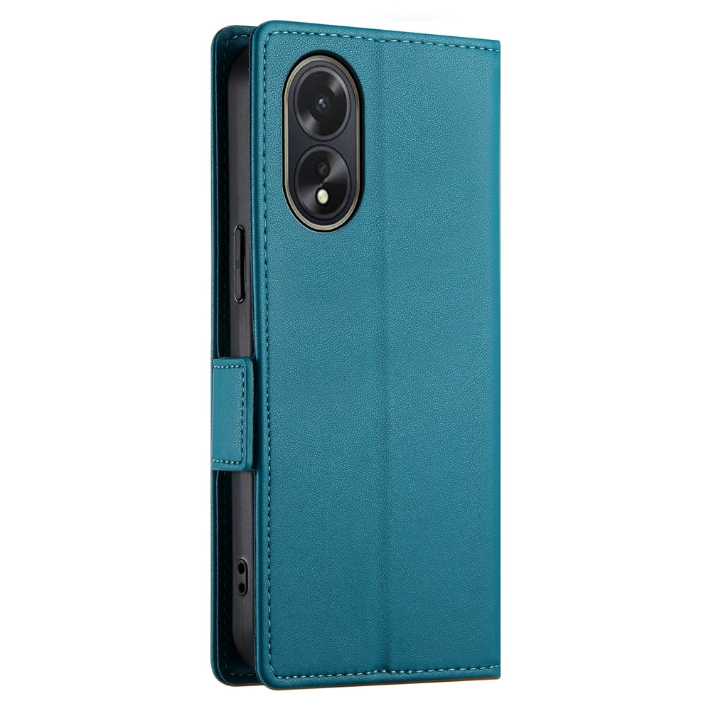 OPPO A38 4G Wallet Case - Luxury Magnetic PU Leather Flip Cover with Card Slots, Stand & Shockproof Protection