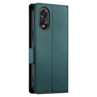 OPPO A18 4G Wallet Case - Luxury Magnetic PU Leather Flip Cover with Card Slots, Stand & Shockproof Protection