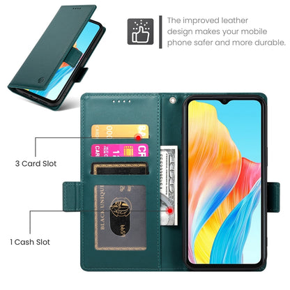 OPPO A38 4G Wallet Case - Luxury Magnetic PU Leather Flip Cover with Card Slots, Stand & Shockproof Protection