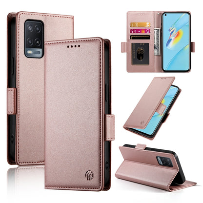 OPPO A55/A55s 5G Wallet Case - Luxury Magnetic PU Leather Flip Cover with Card Slots, Stand & Shockproof Protection