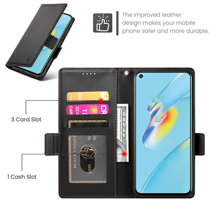 OPPO A54/A54s Wallet Case - Luxury Magnetic PU Leather Flip Cover with Card Slots, Stand & Shockproof Protection