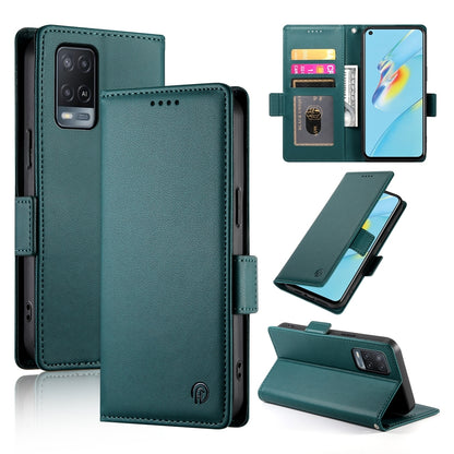 OPPO A55/A55s 5G Wallet Case - Luxury Magnetic PU Leather Flip Cover with Card Slots, Stand & Shockproof Protection