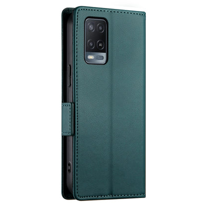OPPO A55/A55s 5G Wallet Case - Luxury Magnetic PU Leather Flip Cover with Card Slots, Stand & Shockproof Protection