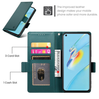 OPPO A54/A54s Wallet Case - Luxury Magnetic PU Leather Flip Cover with Card Slots, Stand & Shockproof Protection