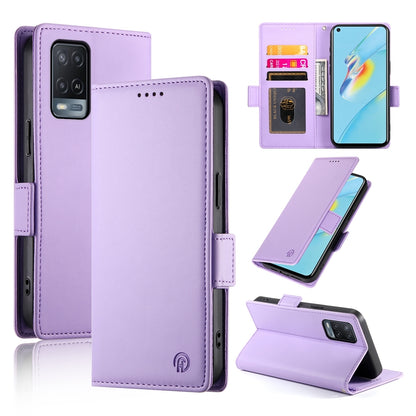 OPPO A54/A54s Wallet Case - Luxury Magnetic PU Leather Flip Cover with Card Slots, Stand & Shockproof Protection