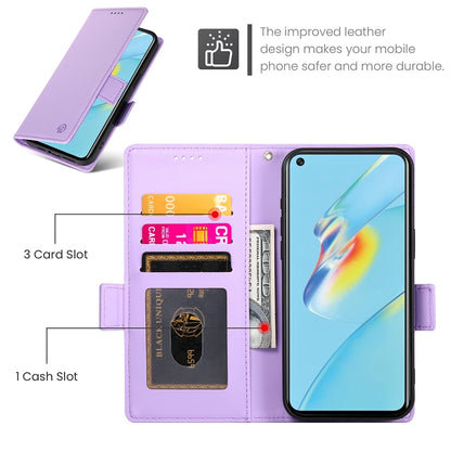 OPPO A54/A54s Wallet Case - Luxury Magnetic PU Leather Flip Cover with Card Slots, Stand & Shockproof Protection