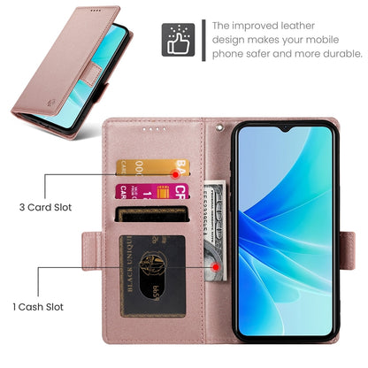OPPO A57 4G Wallet Case - Luxury Magnetic PU Leather Flip Cover with Card Slots, Stand & Shockproof Protection