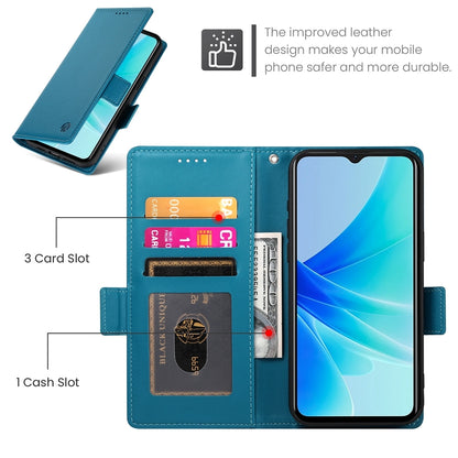OPPO A77 4G Wallet Case - Luxury Magnetic PU Leather Flip Cover with Card Slots, Stand & Shockproof Protection