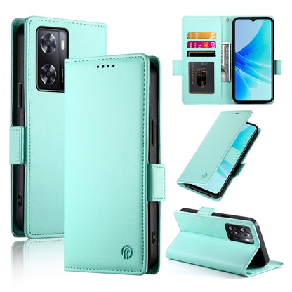 OPPO A57 4G Wallet Case - Luxury Magnetic PU Leather Flip Cover with Card Slots, Stand & Shockproof Protection