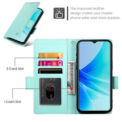 OPPO A77 4G Wallet Case - Luxury Magnetic PU Leather Flip Cover with Card Slots, Stand & Shockproof Protection