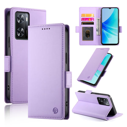 OPPO A57 4G Wallet Case - Luxury Magnetic PU Leather Flip Cover with Card Slots, Stand & Shockproof Protection